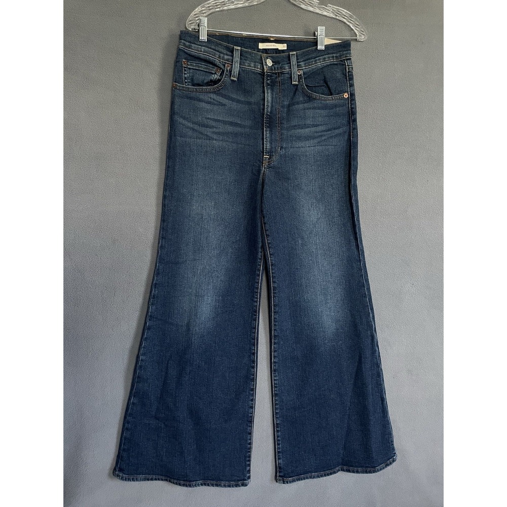 Levi Ribcage Bell Jean Women's 30x30 New With Tags Super High Rise Flair
